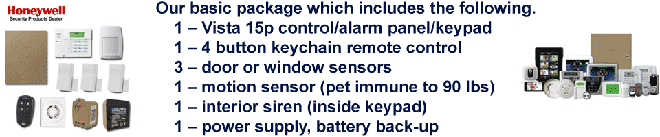 Vista 15P Basic Alarm Package